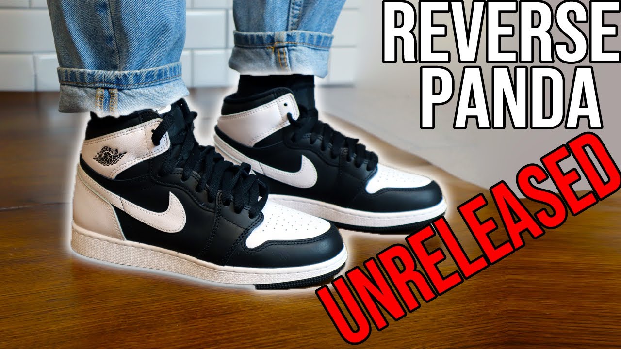 The UNRELEASED Jordan 1 High Reverse Panda ON FOOT In-Hand Review