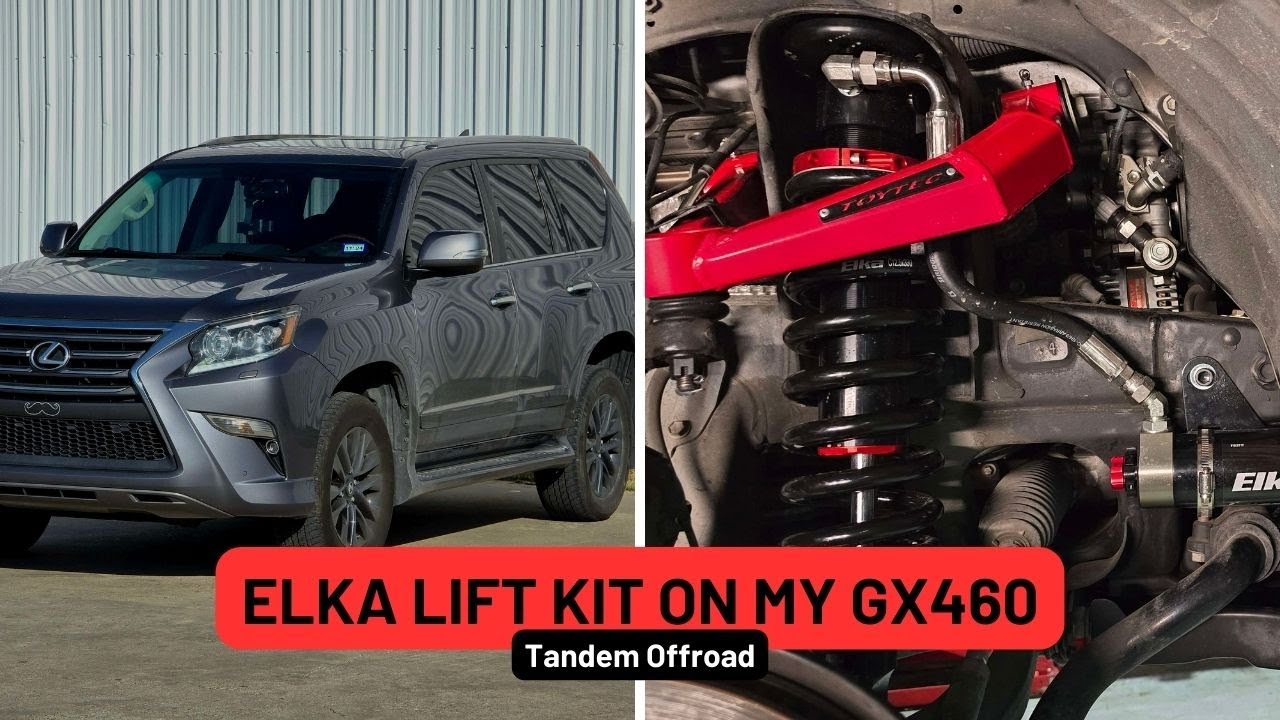 LIFT KIT GX460: ELKA 2.5 DC COILOVERS - YouTube