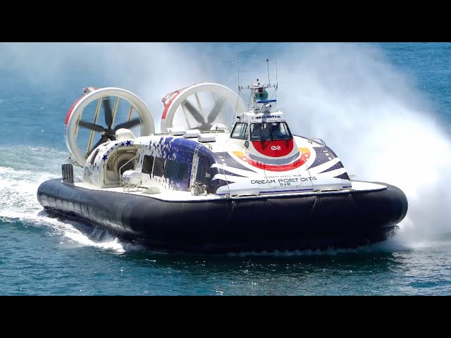 A Spaceship? Japan's Only Amphibious Hovercraft Feels Like the