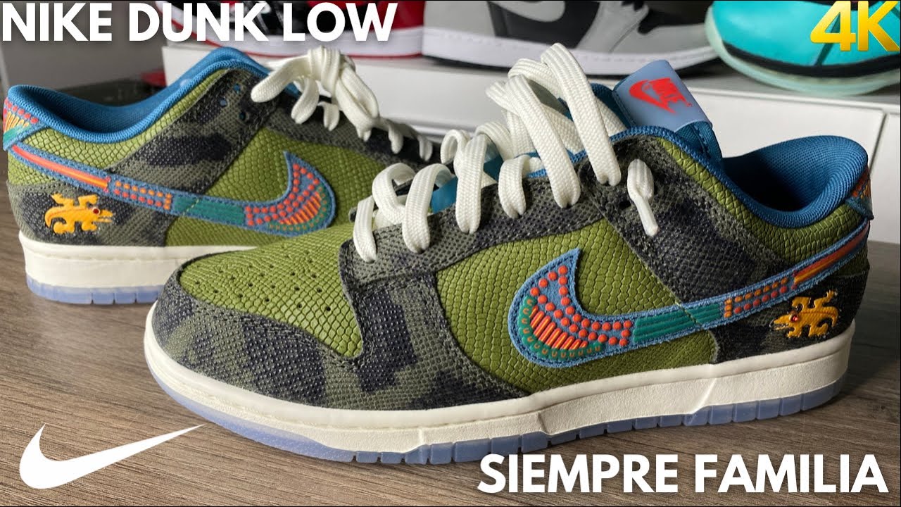 Nike Dunk Low Siempre Familia On Feet Review - YouTube