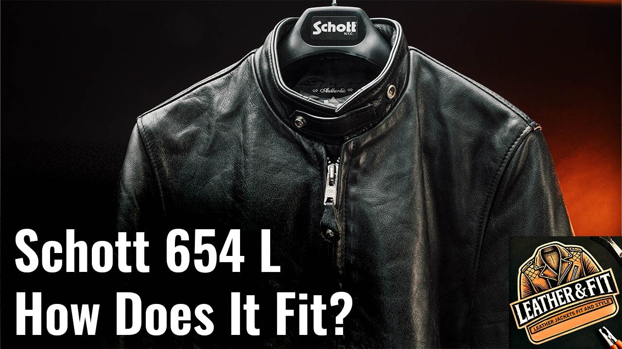 Schott 654 (L) | Leather & Fit - YouTube
