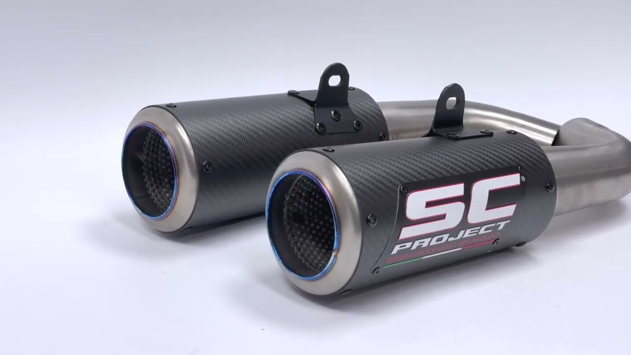 SC-Project CR-T Slip-on Exhaust for Ducati Hypermotard 950 (2019