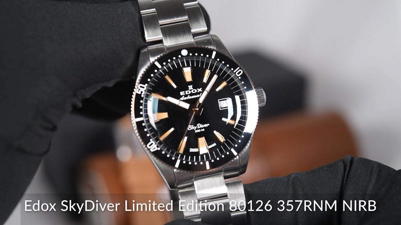 Edox SkyDiver Limited Edition 80126 357RNM NIRB - YouTube