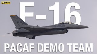 2025.4.18 三沢基地 PACAF F-16 DEMO TEAM デモフライト訓練！！ - YouTube