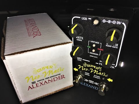 Alexander Pedals Super Neo-Matic Demo - YouTube