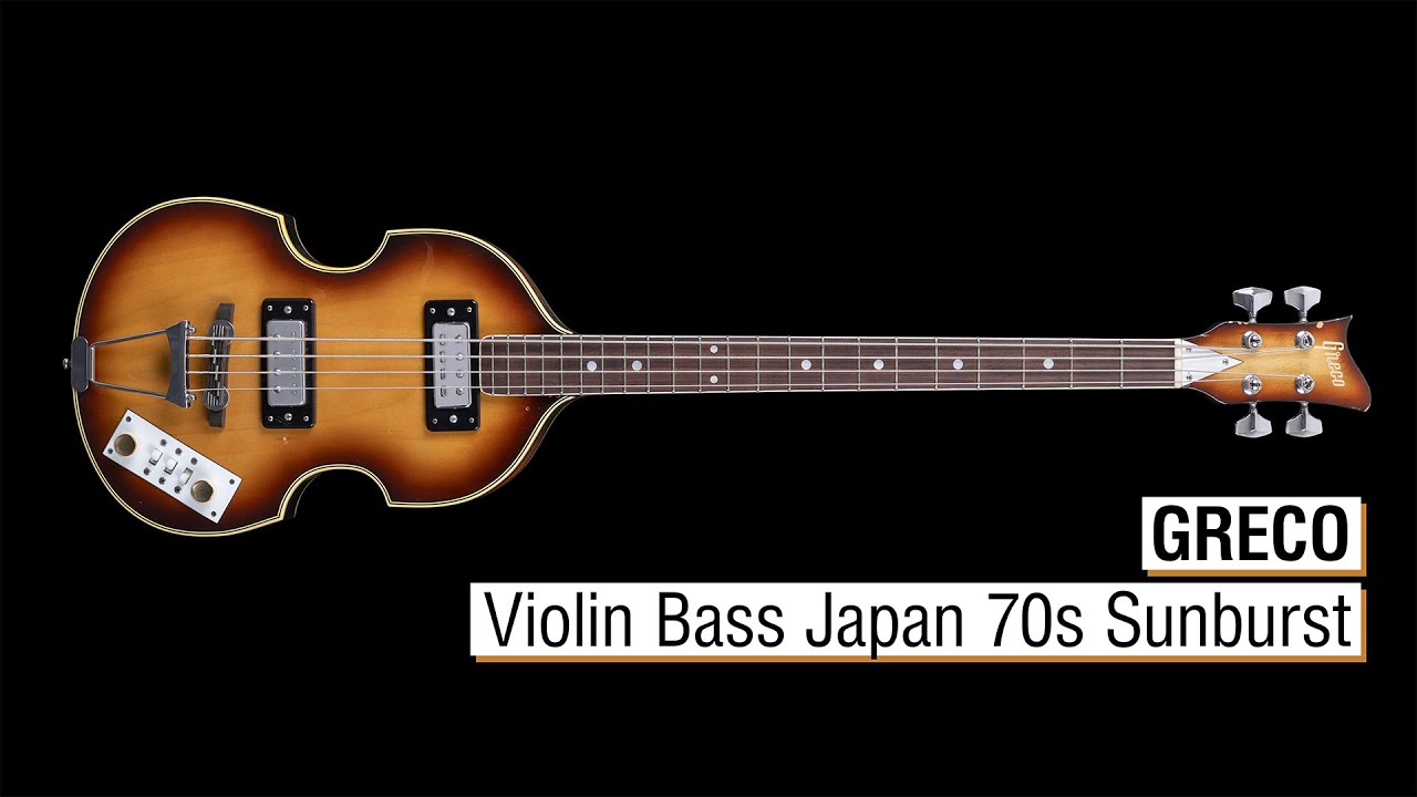 Greco Violin Bass Japan 70s Sunburst - YouTube