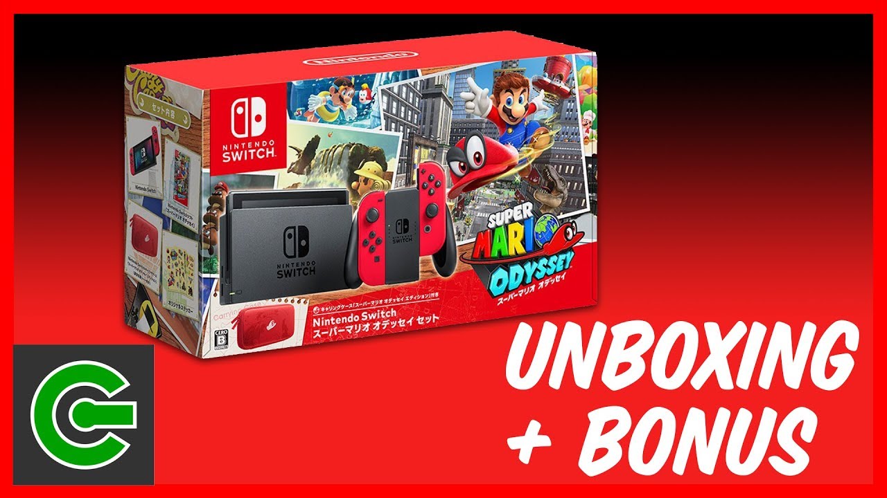 Nintendo Switch Super Mario Odyssey Japanese Console Unboxing