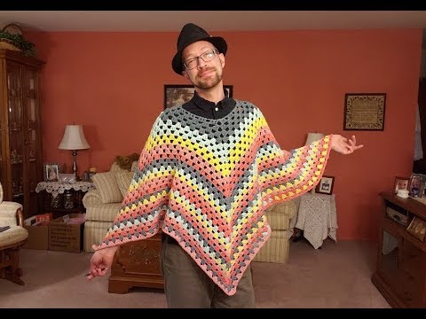 The Granny Square Poncho Crochet Tutorial! - YouTube