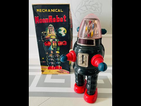 Mechanical Moon Robot is a cool GIANT sized Robby Robot Wind Up