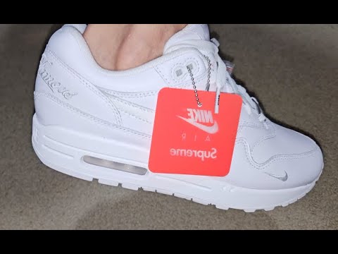 SUPREME x NIKE AIR MAX 1 '87 SP 'Triple White' Shoes SS25