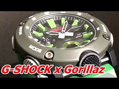 CASIO G-SHOCK GA-2000GZ-3AJR Gorillazコラボレーションモデル - YouTube