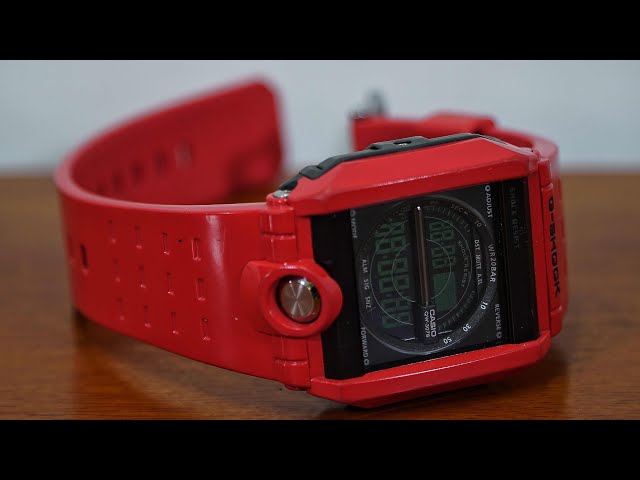 Casio G-Shock G-8100-4JF ORANGE Square Dual Illuminator watch