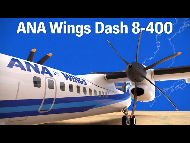 1 Hour, 74 Seats, No Frills? ANA Wings Dash 8-400 Review - YouTube