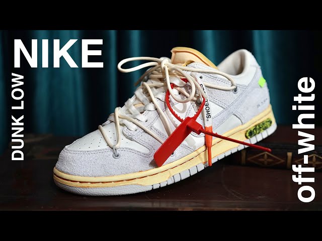 NIKE Off-White Dunk Custom] Lot 17 has been customised with some