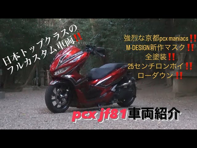 pcx新作エアロに全塗装フルカスタム車両紹介‼️強烈なpcx‼️(maniacs