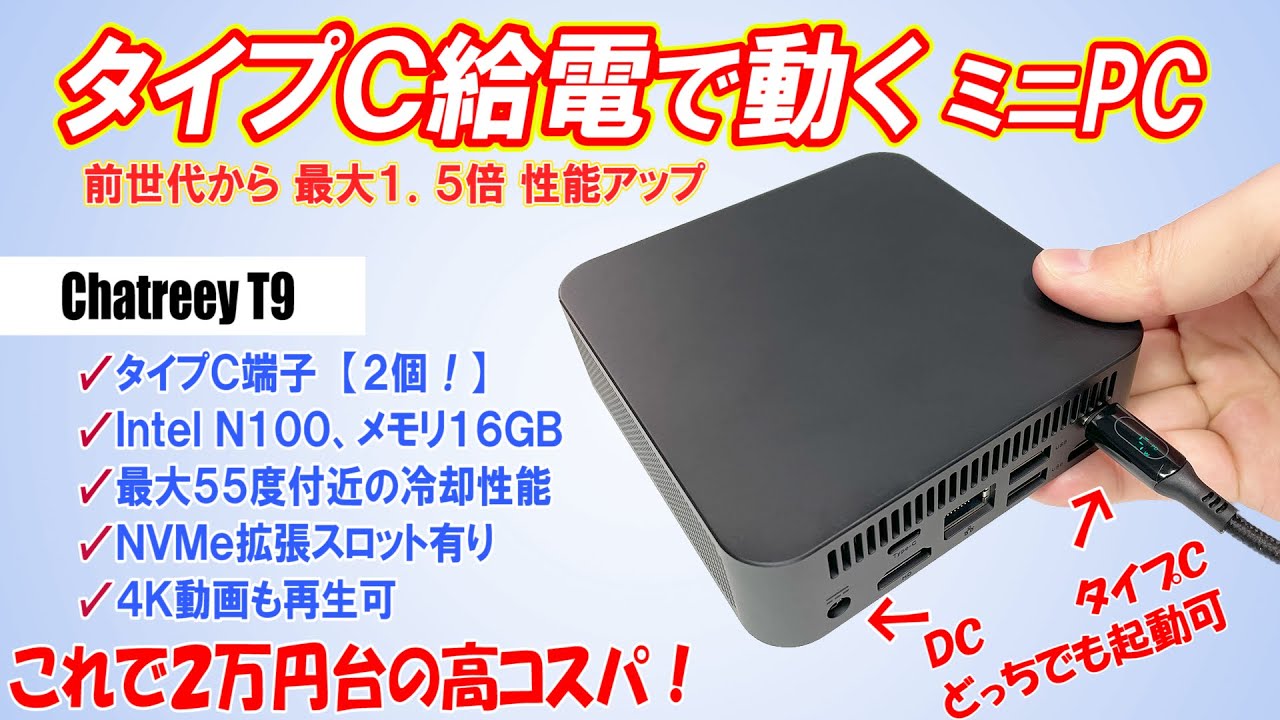 High-value!] Dual Type-C ports allow for power supply. Equipped