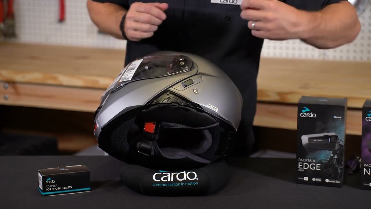 Cardo's Shoei Helmet Adapter Installation Guide - YouTube