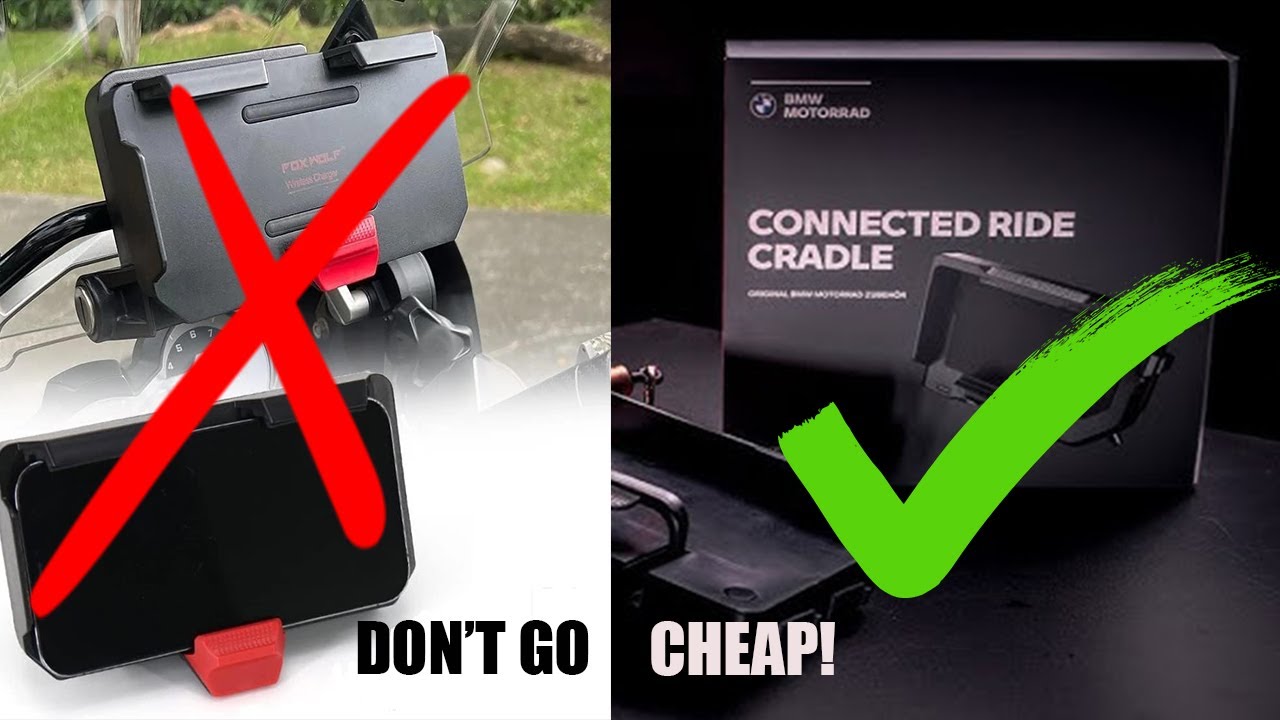 Amazon vs BMW CONNECTED RIDE Phone Cradle. Don't WASTE your money