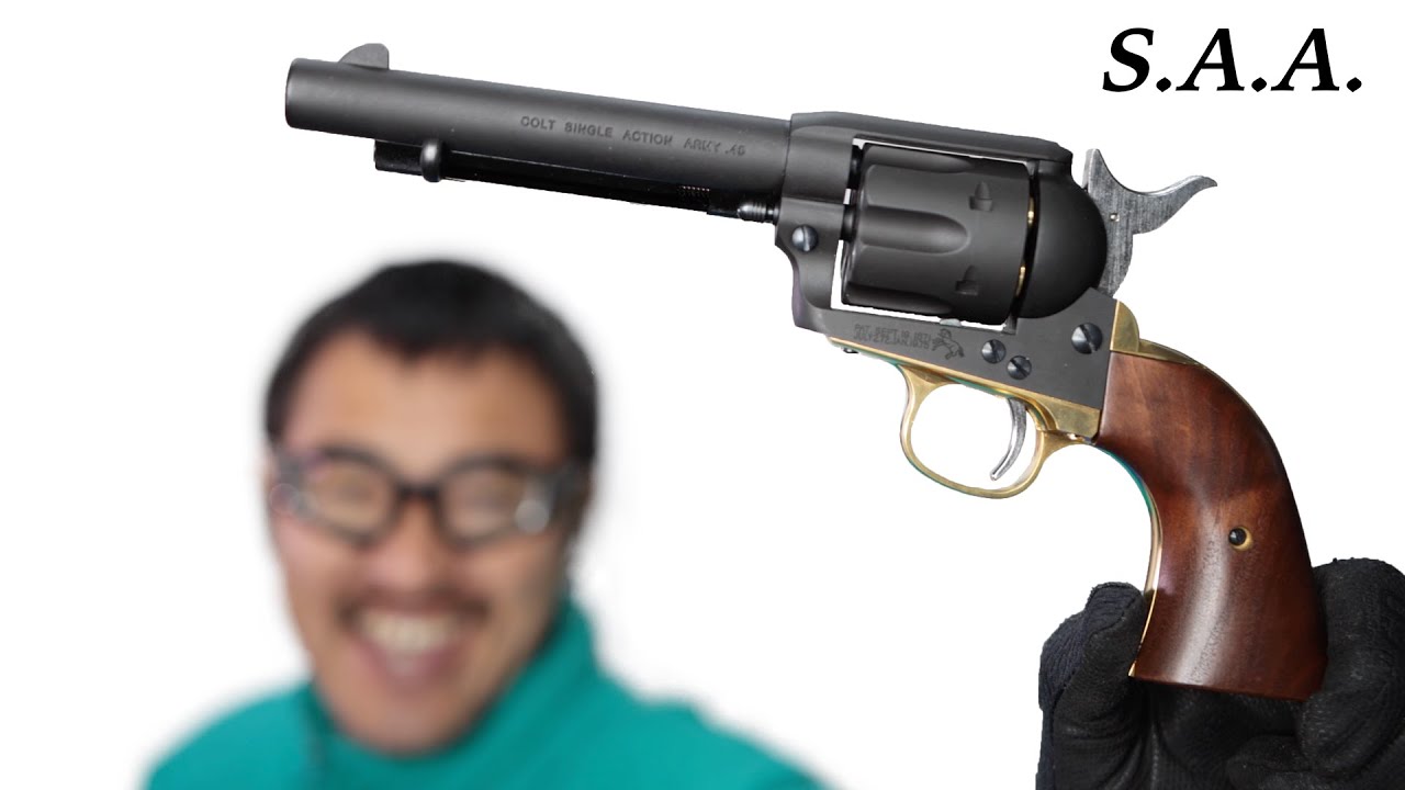 コルト S.A.A.45 アーティラリー DX ヘビーウエイト 木製グリップ仕様