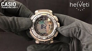 OVERVIEW: Casio Protrek PRG 240T-7 - YouTube