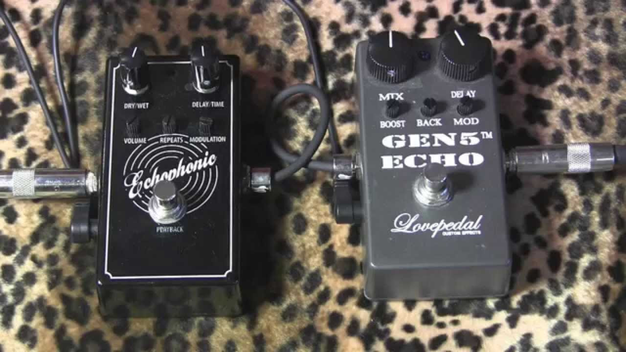 Lovepedal Shootout! GEN5 ECHO vs ECHOPHONIC guitar delay pedal