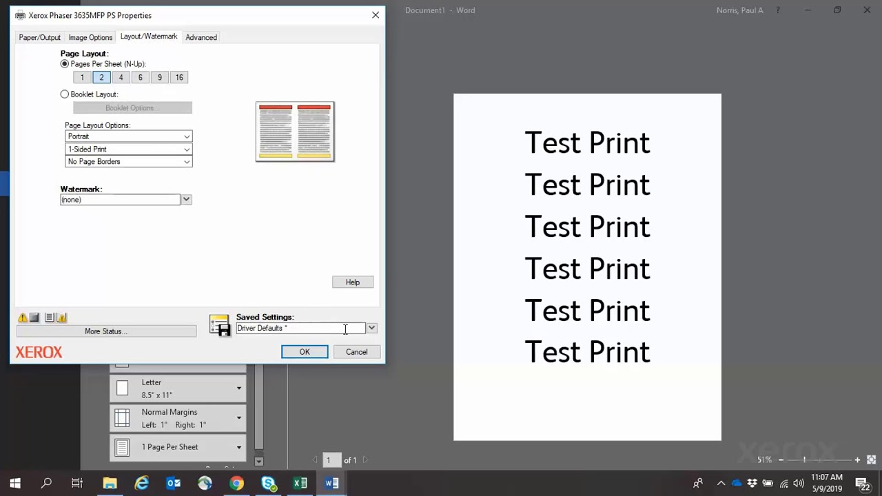 Xerox® Phaser® 3635 Multifunction Printer Saved Job - YouTube