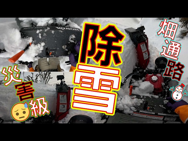 Snow removal from the aisle❄️Disaster-level] Heavy snowfall