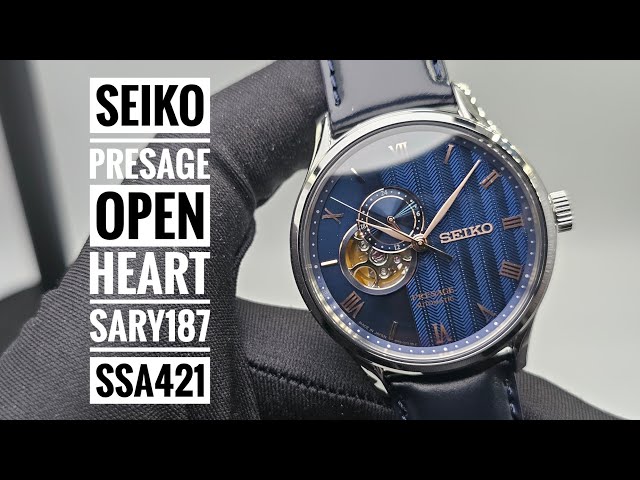 Seiko Presage Automatic Sakura by Night Zen Garden Open Heart