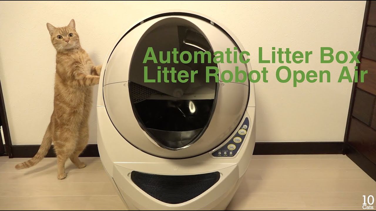 猫の自動トイレ Litter Robot Open Air. Cat Litter: Automatic Litter