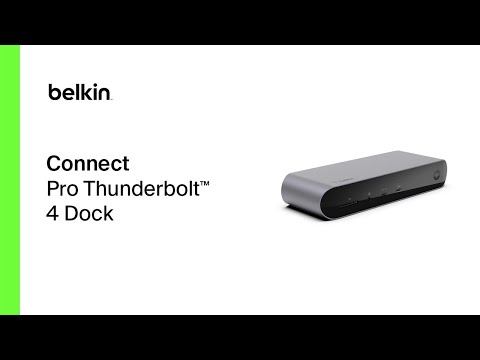 Belkin Connect Pro Thunderbolt 4 Dock - YouTube