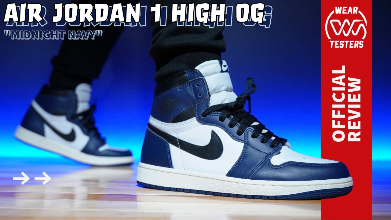 Air Jordan 1 High OG Midnight Navy - YouTube