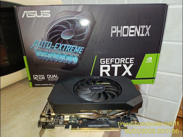 ASUS Nvidia RTX 3060 12GB Phoenix - Furmark 2 Stress Testing with