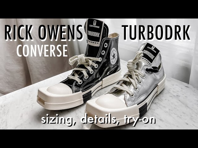 RICK OWENS DRKSHDW X CONVERSE TURBODRK Chuck 70 Review | DRKSTAR
