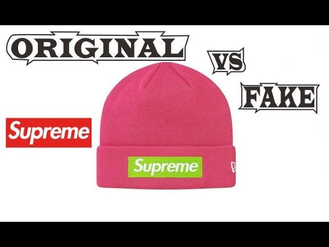 Supreme New Era Box Logo Beanie Magenta Original & Fake - YouTube