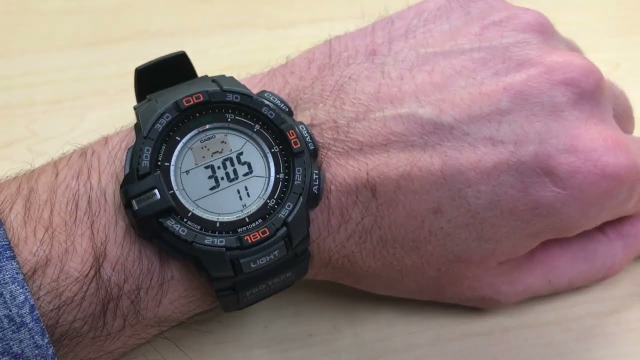 Casio Pro trek (PRG-270): A quick look and overview - YouTube