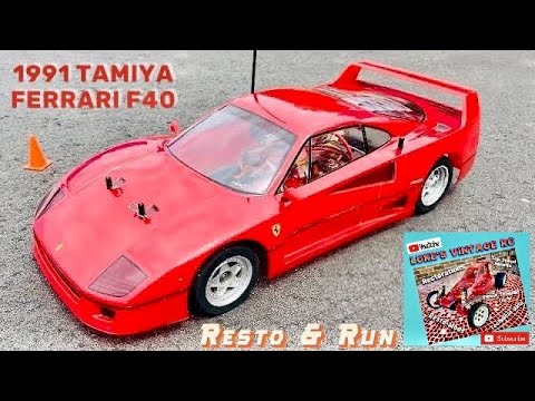 1991 TAMIYA FERRARI F40 RC CAR RESTO AND RUN REVIEW - YouTube
