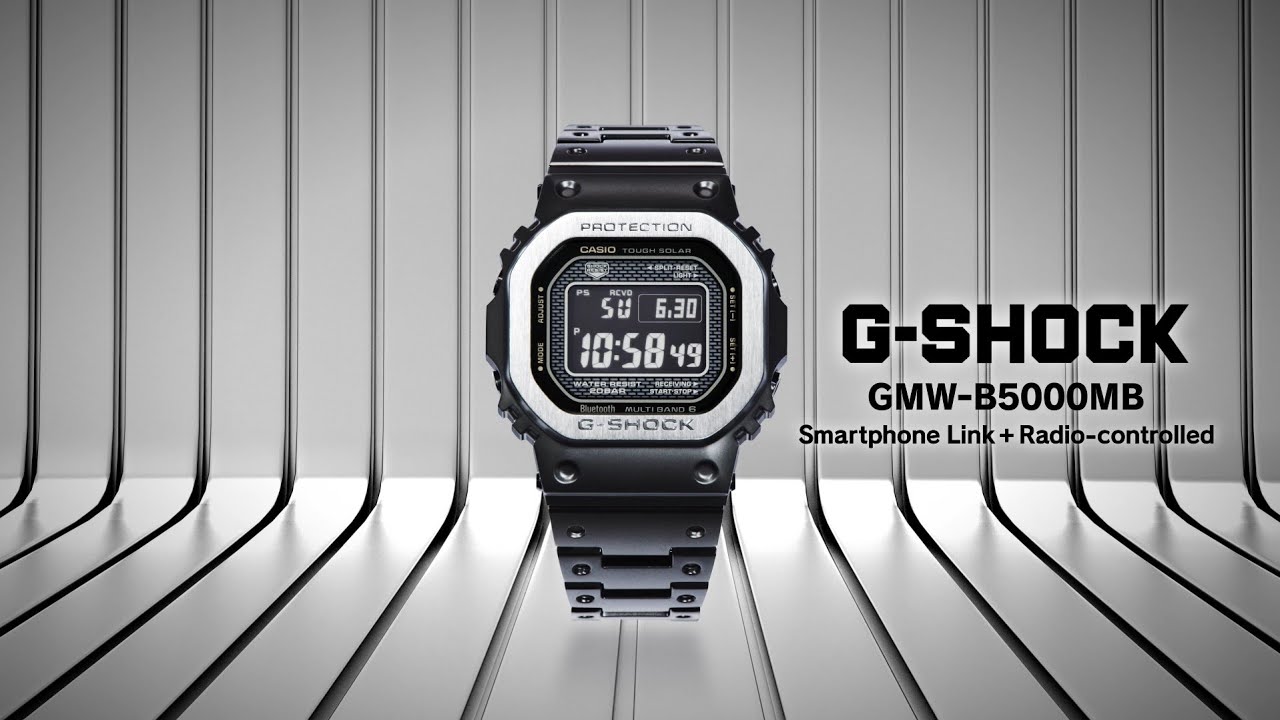 GMW-B5000MB Multi-finish Black ｜CASIO G-SHOCK - YouTube