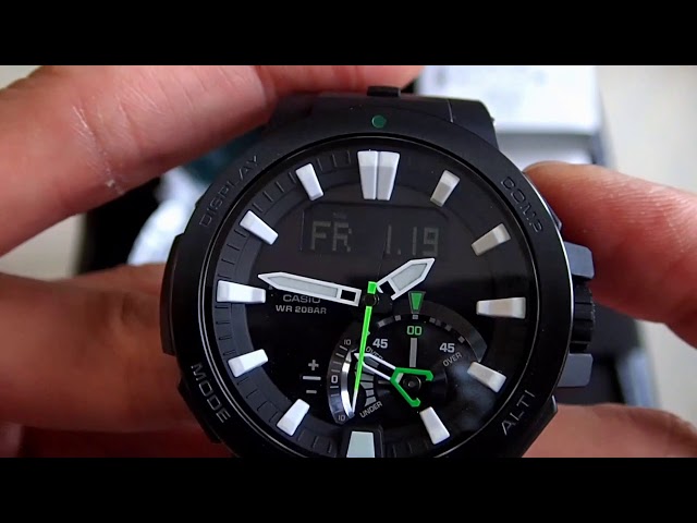 CASIO PRO TREK PRW-7000-1ADR - YouTube