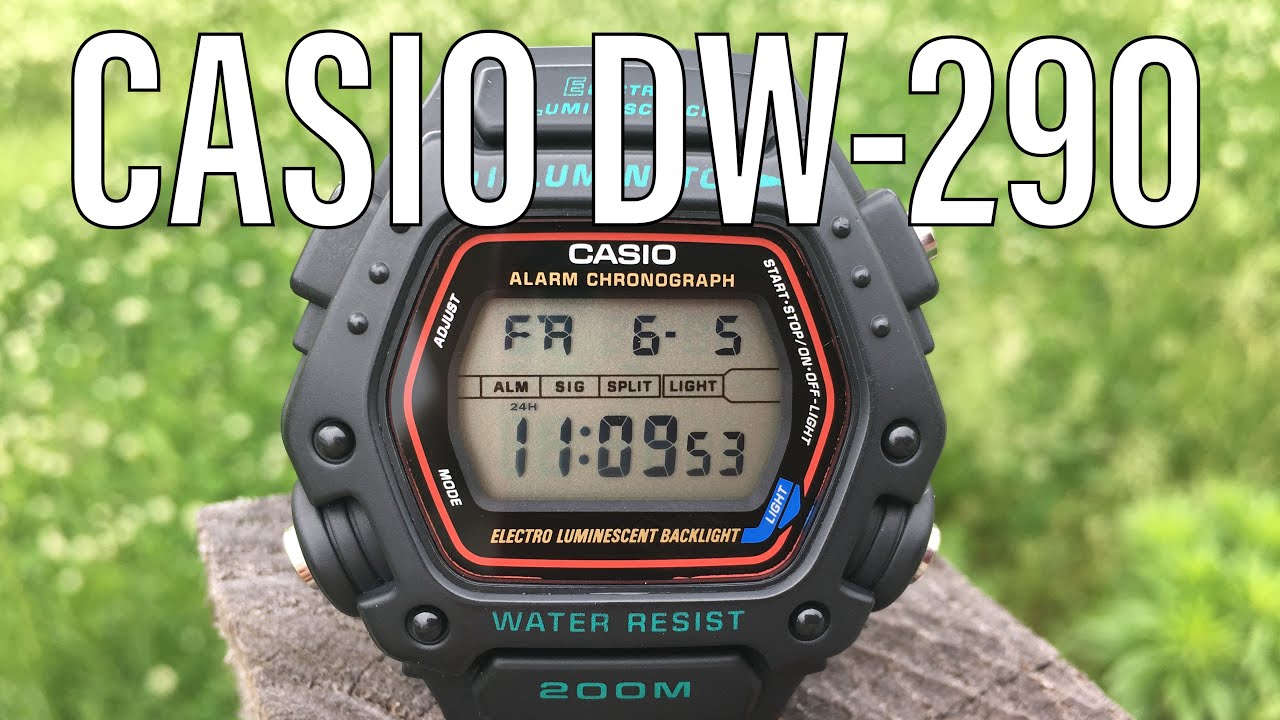 Casio DW-290 (DW290-1V) - YouTube