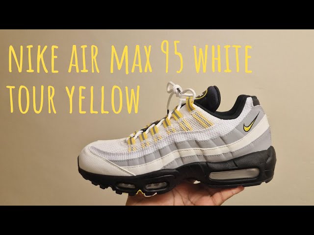 Nike Air Max 95 White Tour Yellow Unboxing and On Foot review