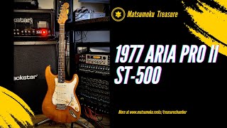 1977 ARIA PRO II ST-500 rare Rosewood - YouTube