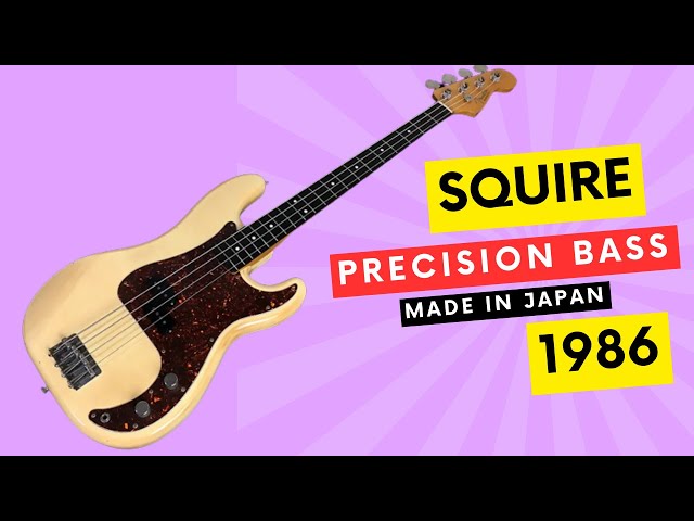 Fender Squier Precision Bass 1986 made in Japan Review
