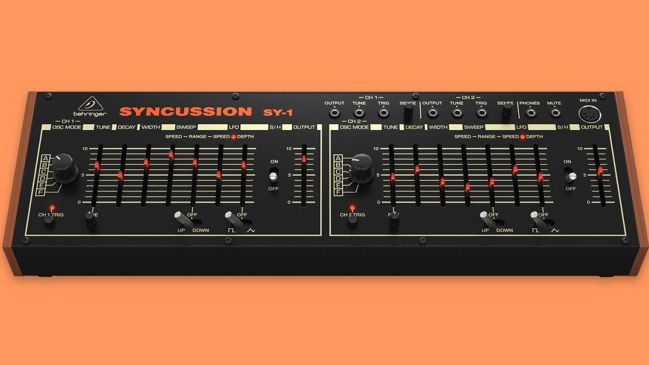 Behringer Syncussion SY-1 (2024) Analog Percussion Synthesizer