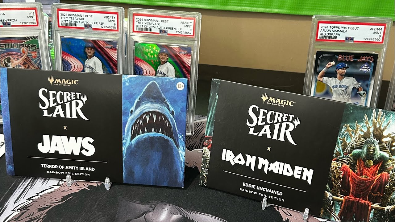 Opening Secret Lair Jaws/Iron Maiden Rainbow 🌈Foils !!! MTG , Is