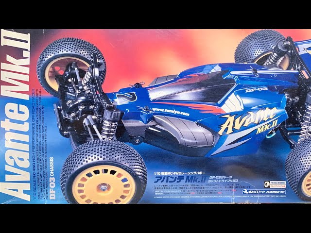 Tamiya Avante Mk2 Unboxing & Close Look. RC Buggy DF-03 Chassis