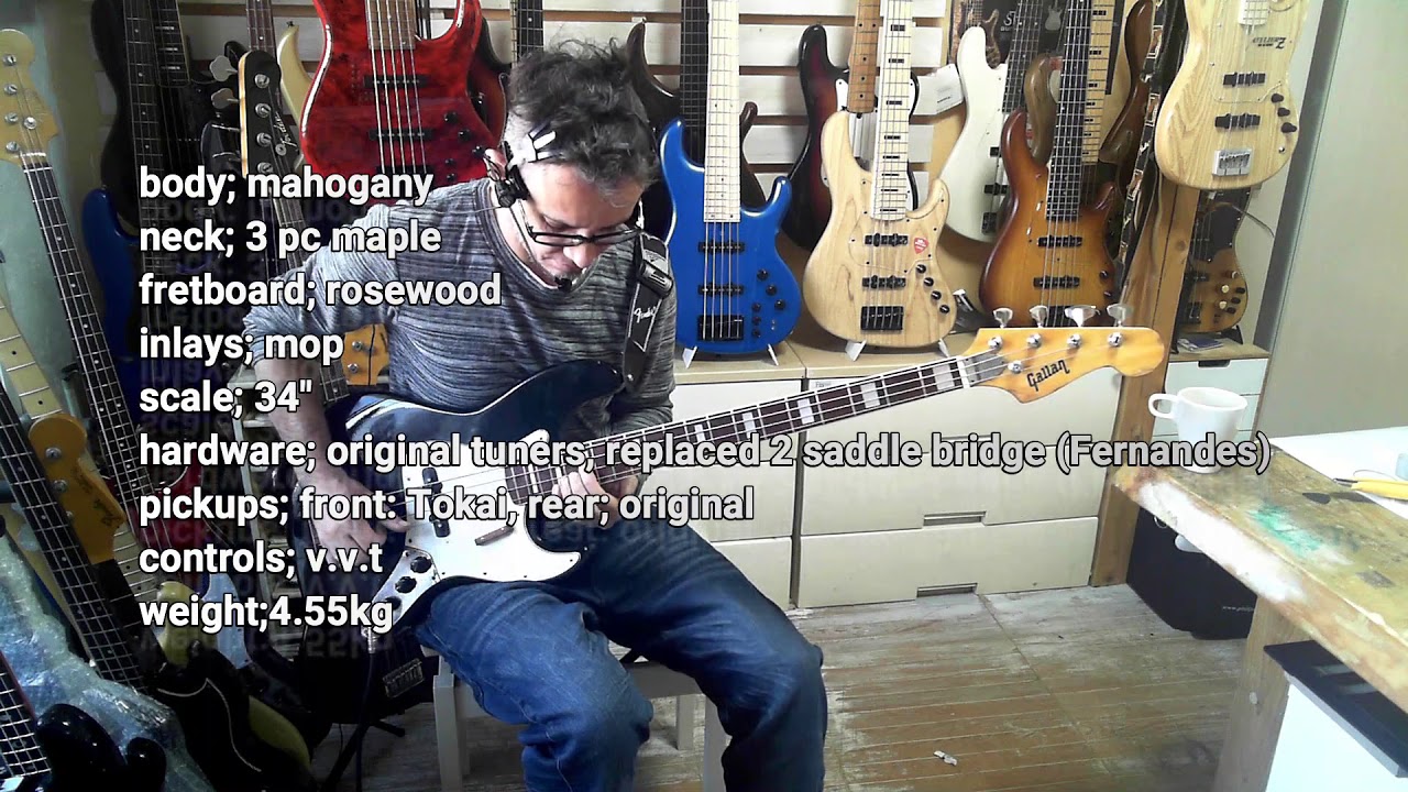 Fender Jazz Type Bass: Gallan JB Early 70's BASS REVIEW / BASS