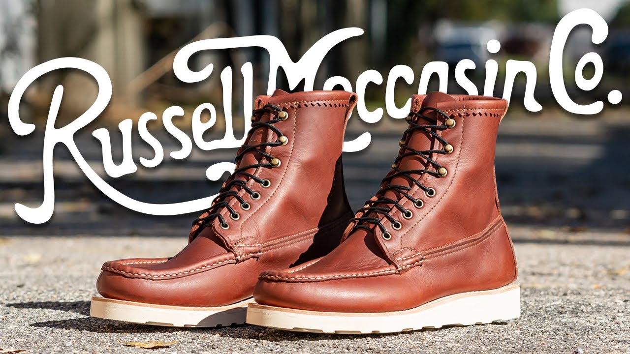 Unbox) The daddy of all moc toe boots - Russell Moccasin - YouTube