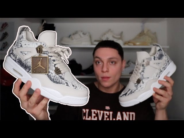 THESE RARE! Air Jordan 4 Premium Snakeskin (Review) + ON FOOT