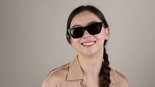 Saint Laurent SL 276 MICA 001 Cat Eye Black Sunglasses