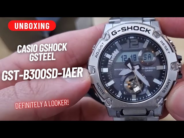 UNBOXING: CASIO GSHOCK GSTEEL GST-B300SD-1AER - BRACELET VERSION